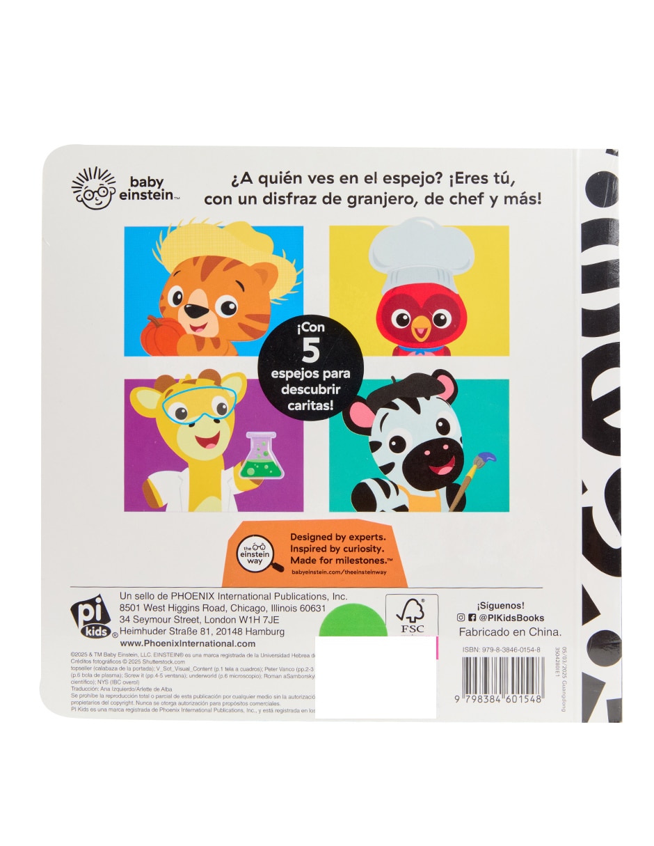 Libro con Espejo ¡Cucú! ¿Quién eres tú? Baby Einstein 5