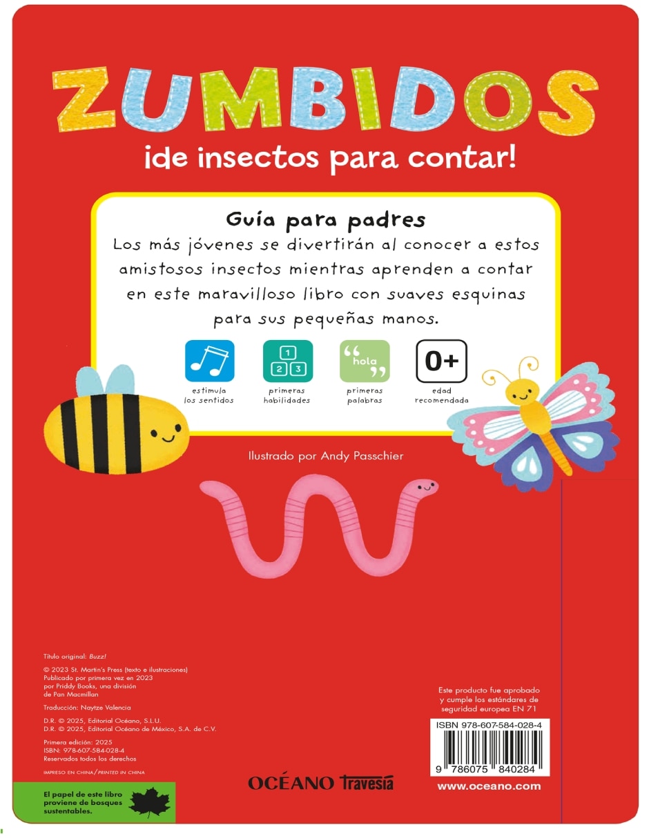 Libro Zumbidos ¡De Insectos para Contar! de Priddy Books 3