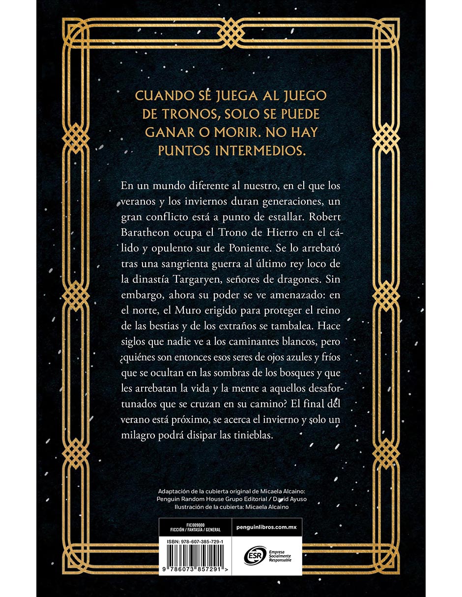 Libro Juego de Tronos (Canción de Hielo y Fuego 1) de George R. R. Martin