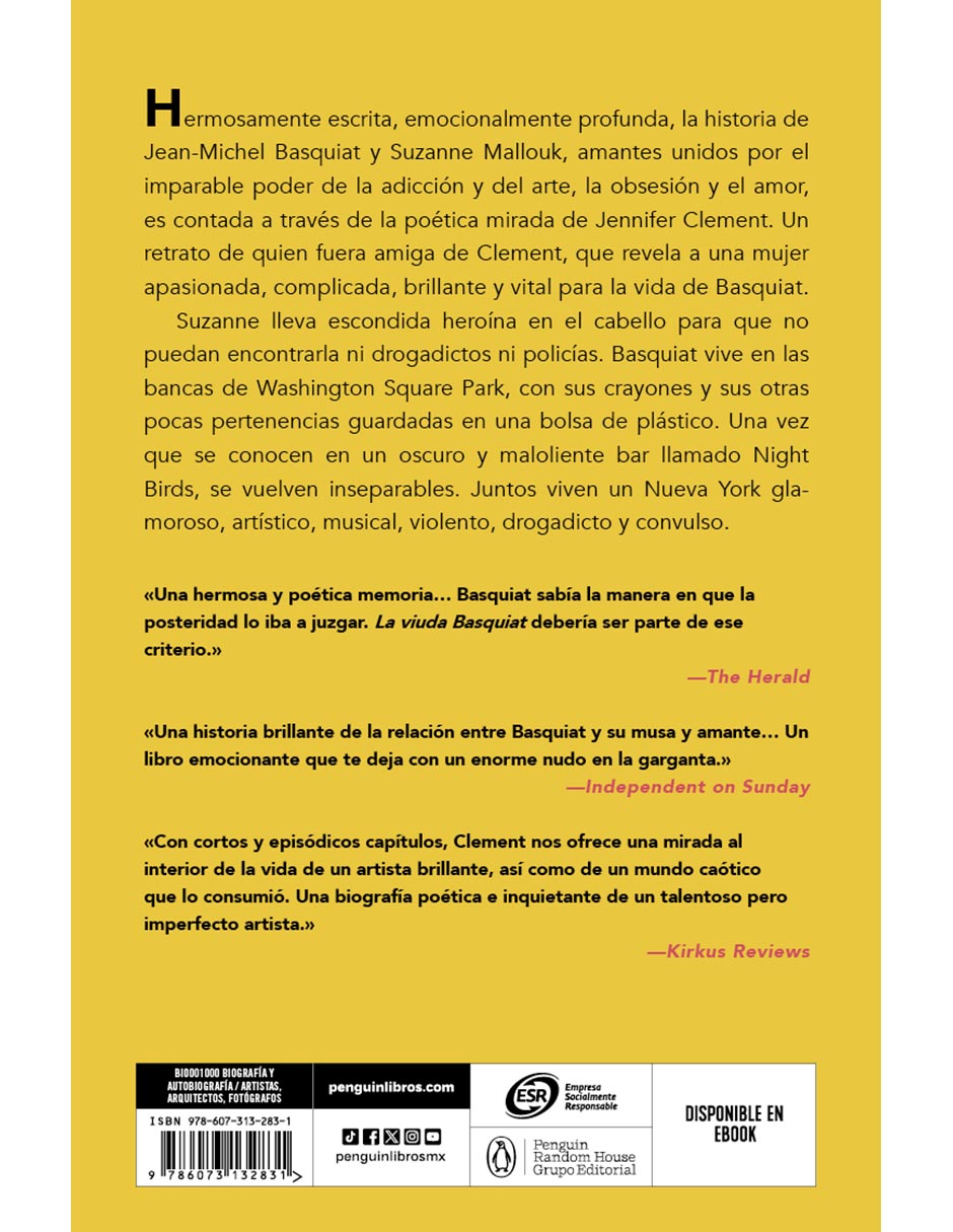 Libro La Viuda Basquiat de Jennifer Clement 3