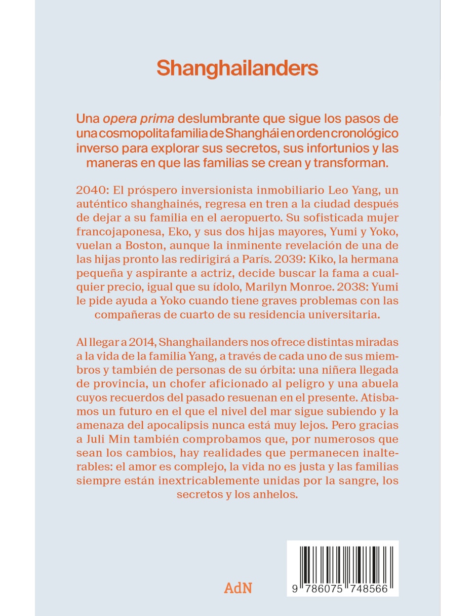 Libro Shanghailanders de Min, Juli 2
