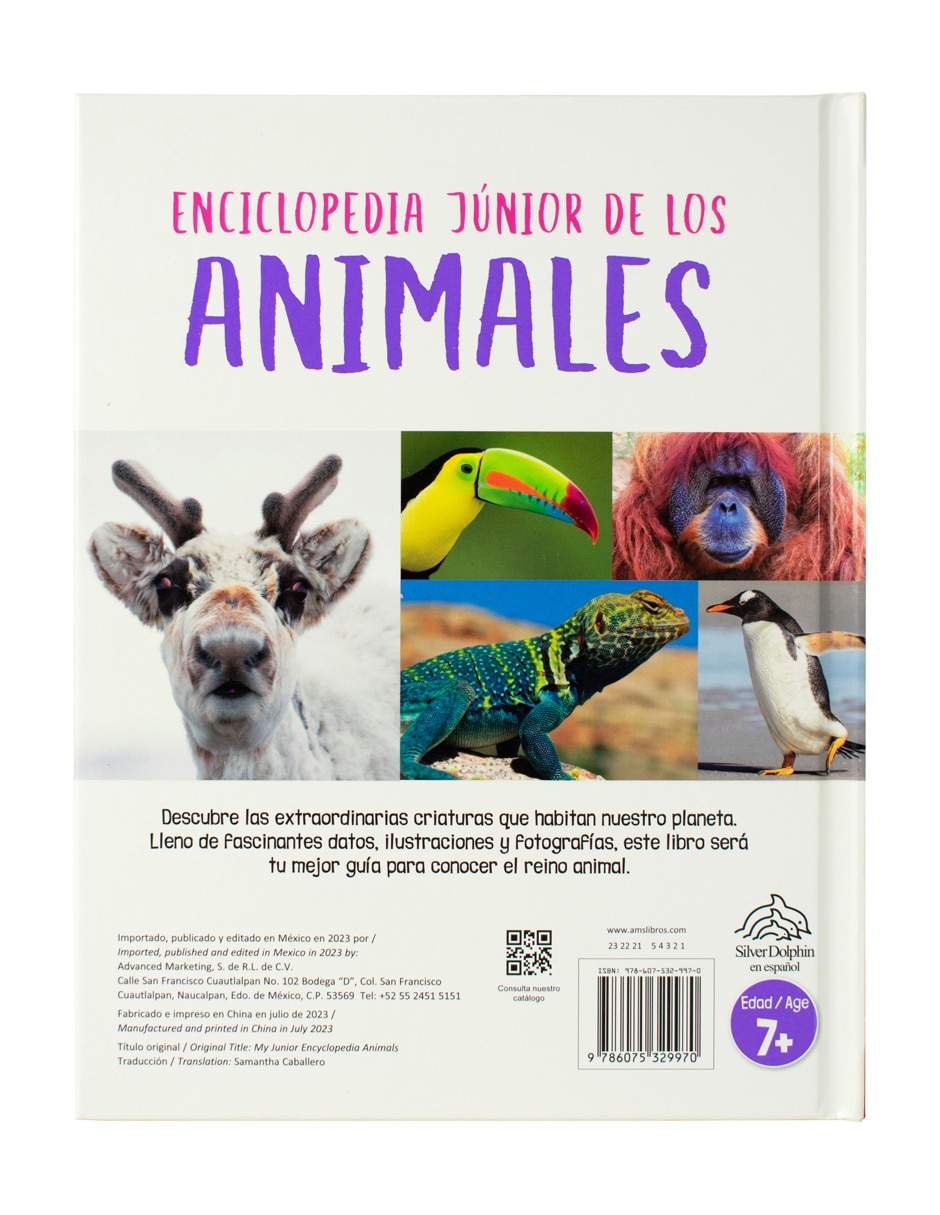 Libro Enciclopedia junior de los animales de Silver Dolphin 2