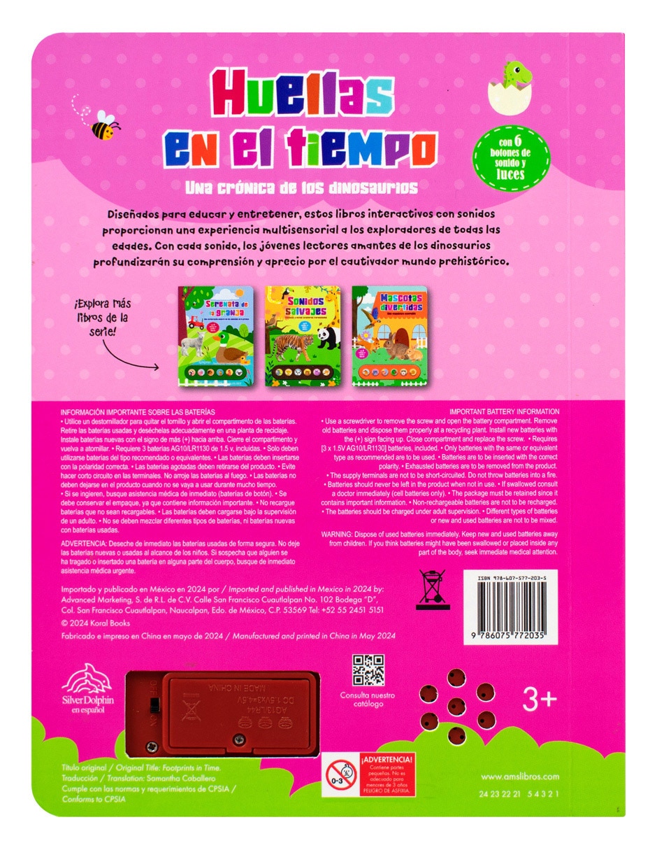 Libro Light up huellas en el tiempo de Silver Dolphin 2