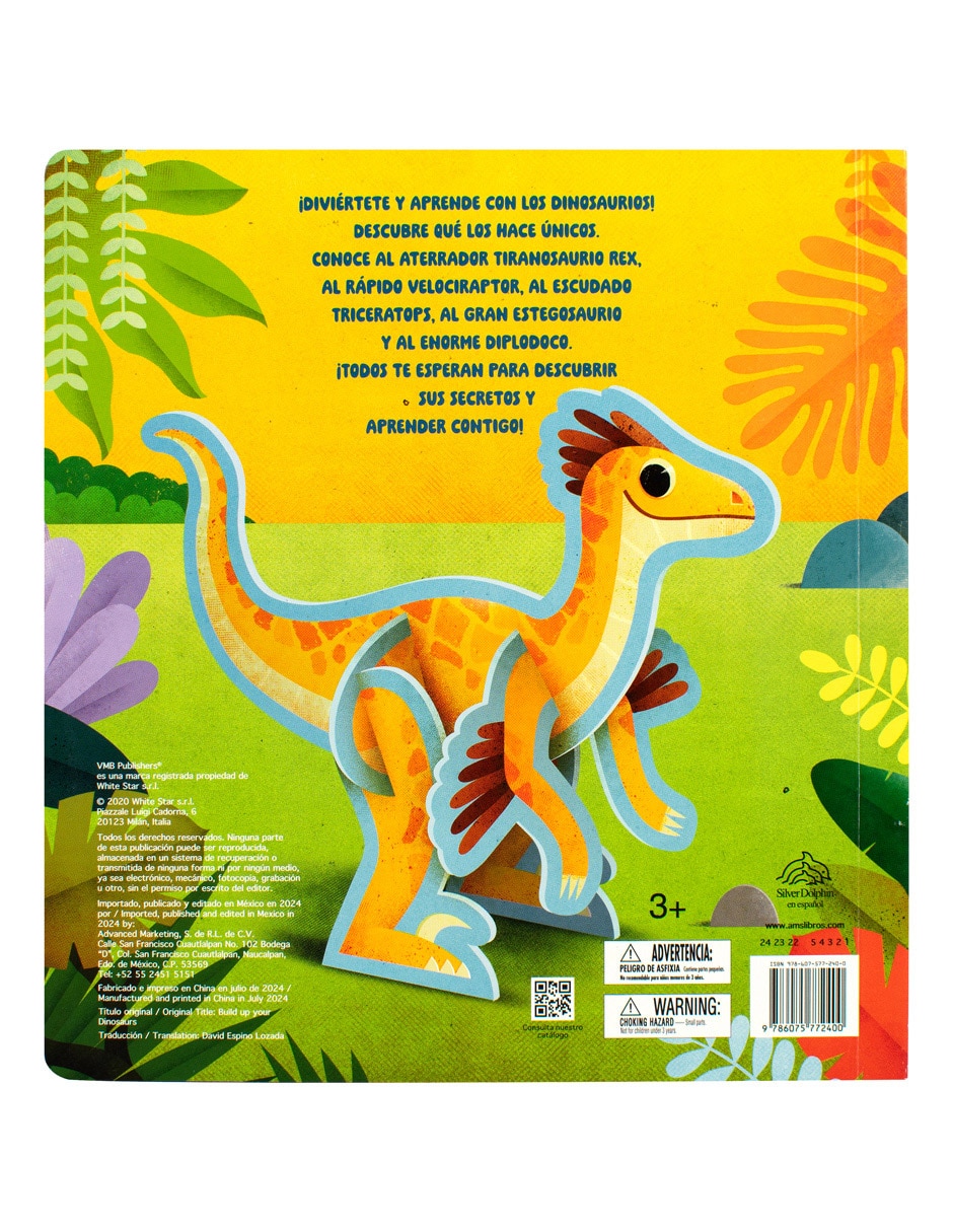 Libro Mi libro para construir: dinosaurios de Silver Dolphin 2