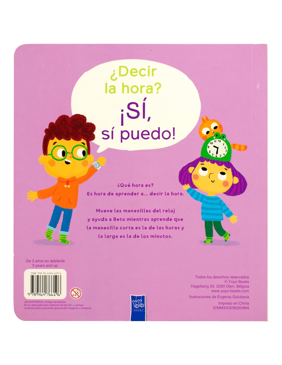 Libro ¡Si, si puedo! ¿Decir la hora? de Jo Dupre Bvba (Yoyo Books) 2