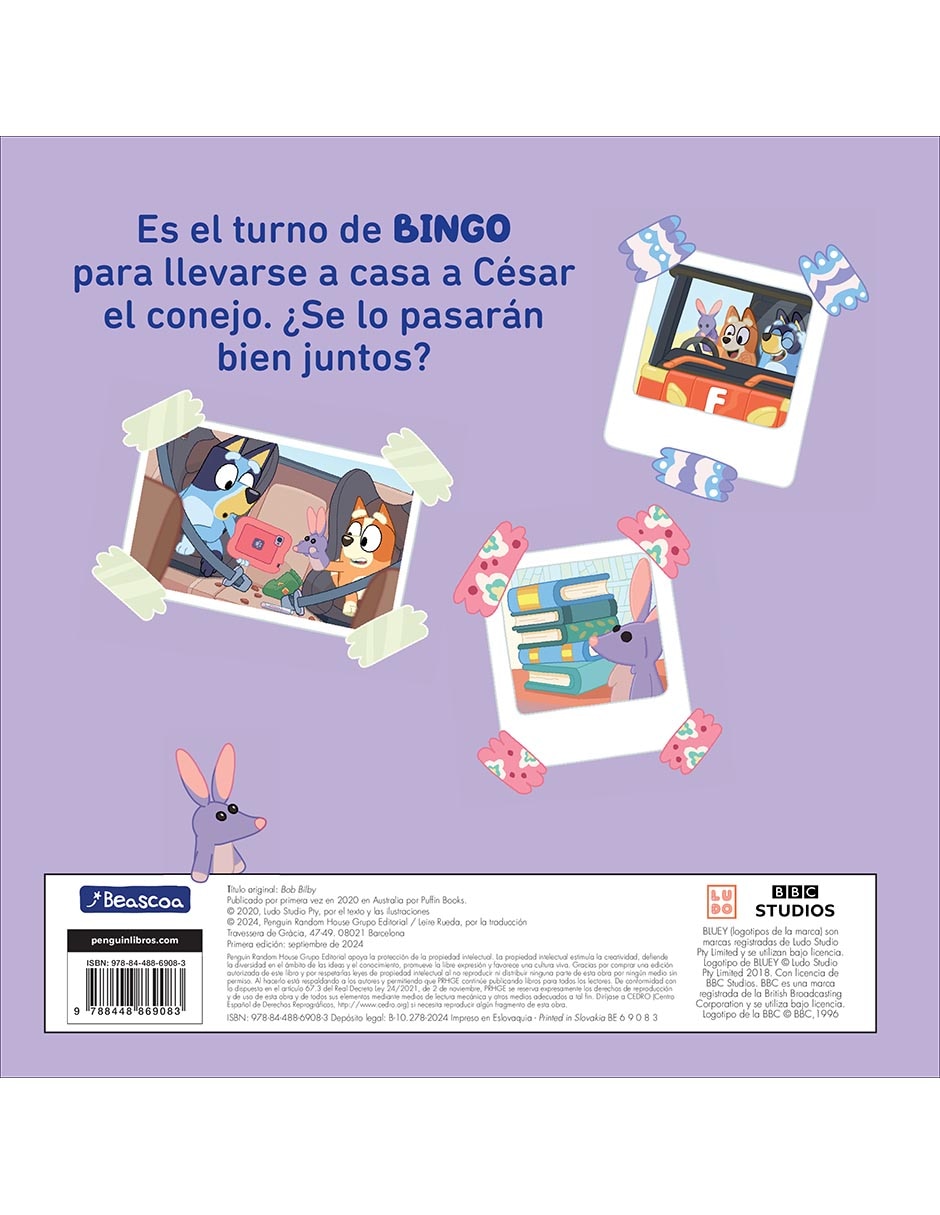 Libro Bluey: César el conejo de 2