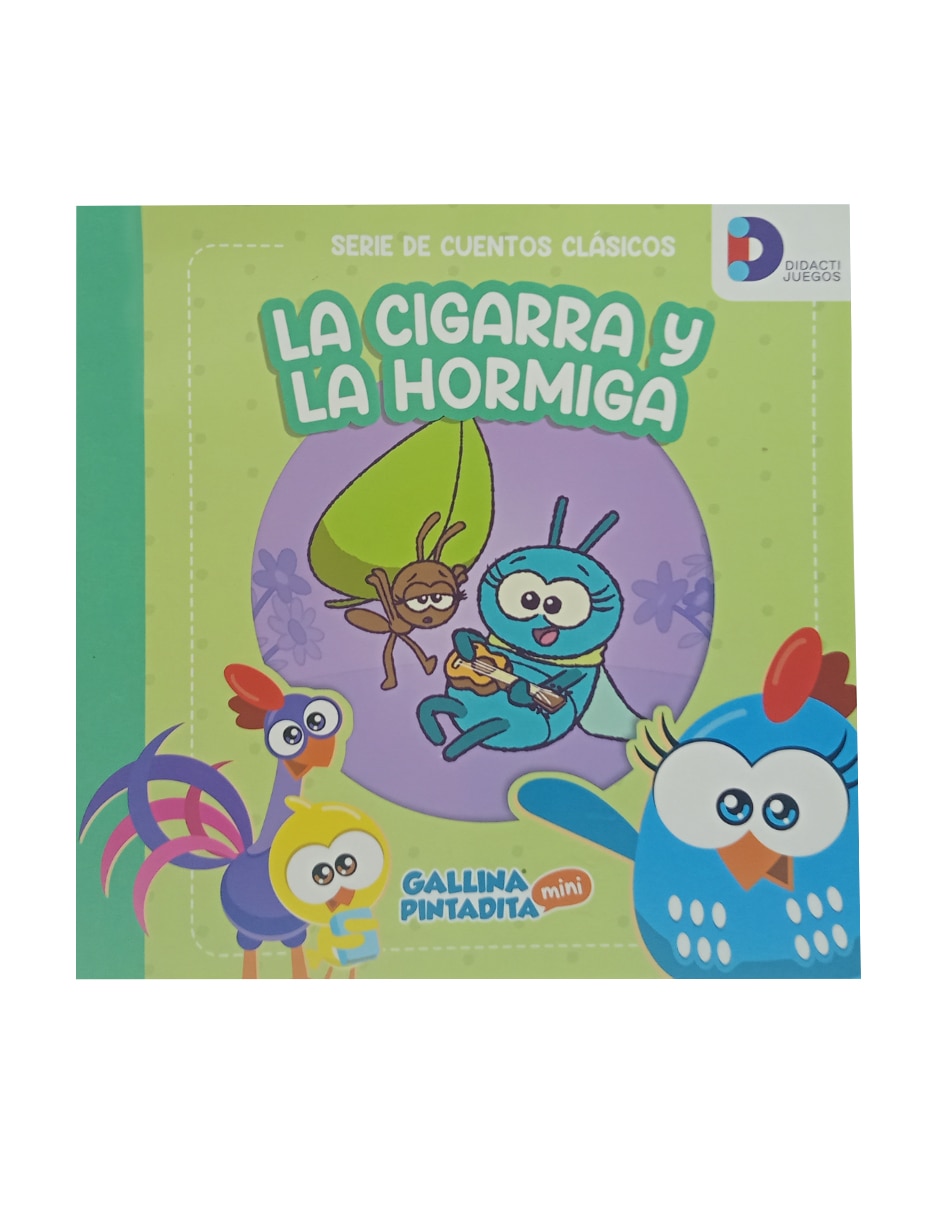 Libro La Gallina Pitadita: La Cigarra y la Hormiga de Dictajuegos