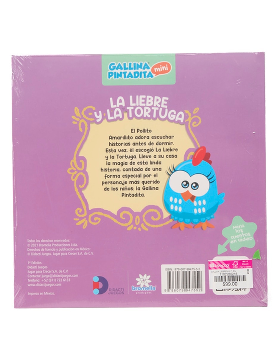 Libro La Gallina Pintadita , La Liebre y La Tortuga de Didactijuegos 3
