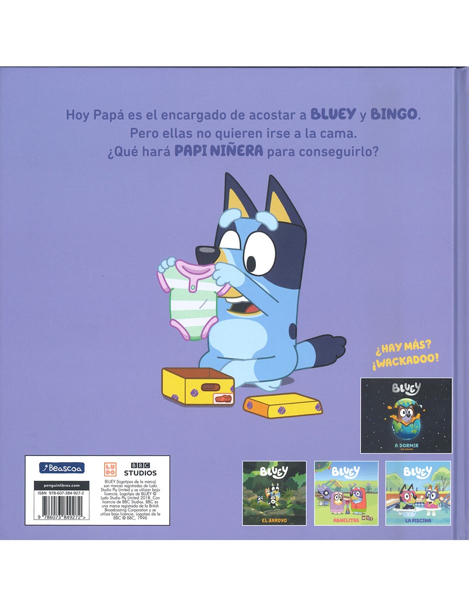 Libro Bluey: Papi niñera, un cuento de buenas noches de Beascoa 2
