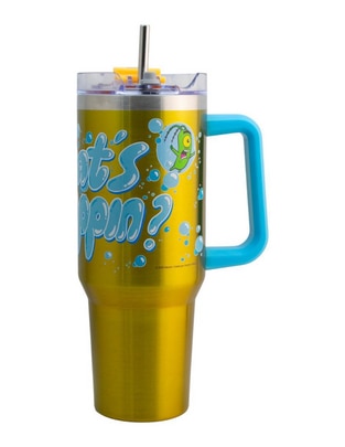 Termo de acero inoxidable Bob Esponja con tapa rosca Termo de acero inoxidable Bob Esponja con tapa rosca