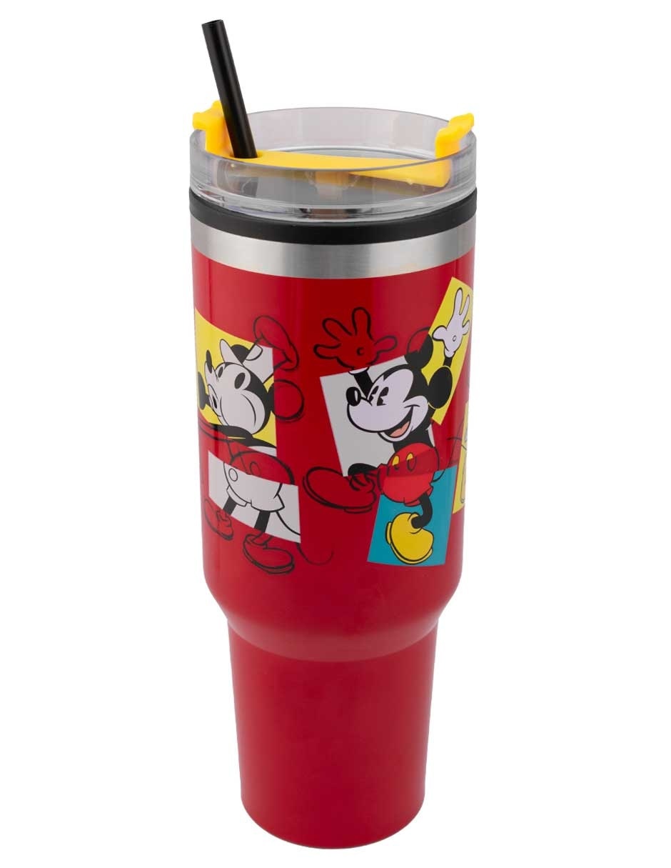 Termo de acero inoxidable Mickey con tapa rosca 1.2 L