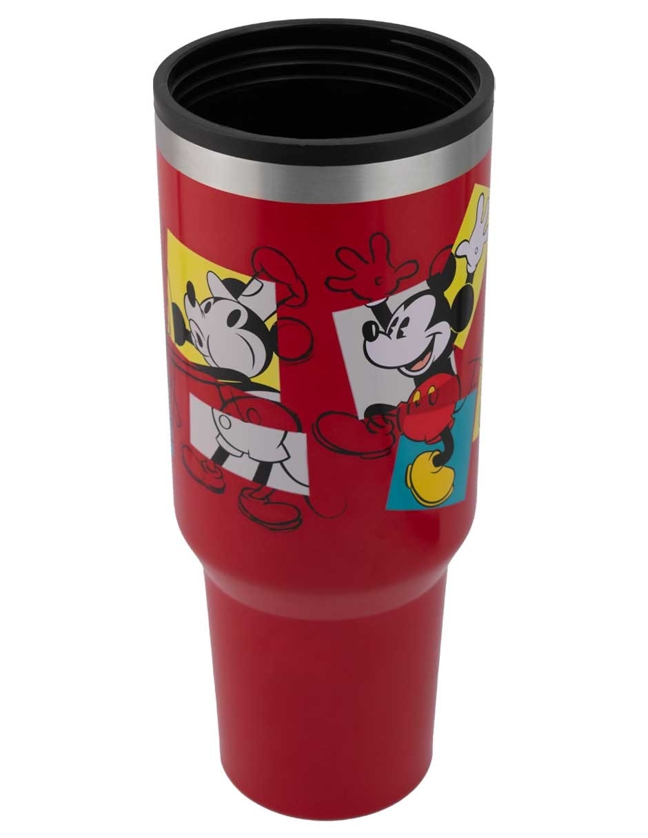 Termo de acero inoxidable Mickey con tapa rosca 1.2 L