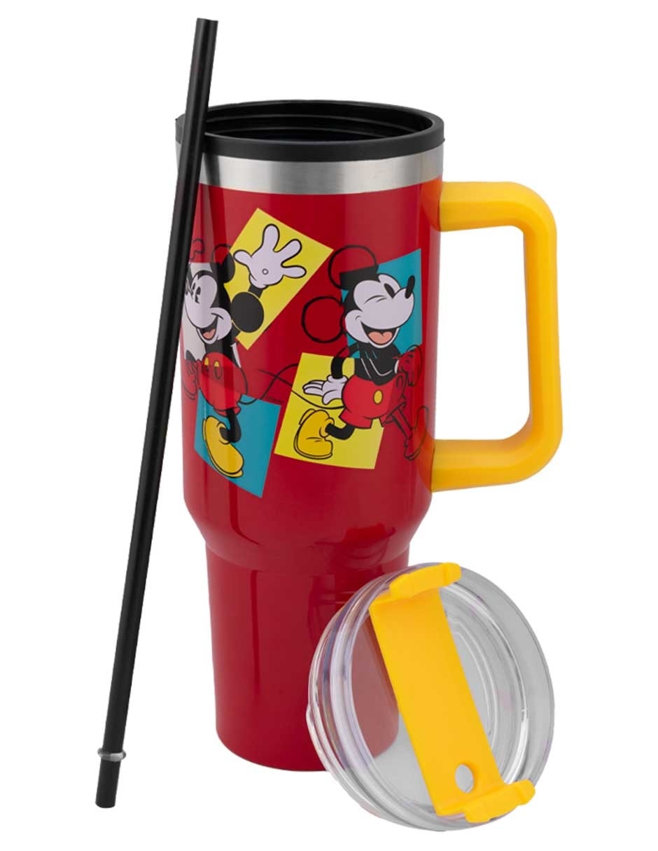 Termo de acero inoxidable Mickey con tapa rosca 1.2 L