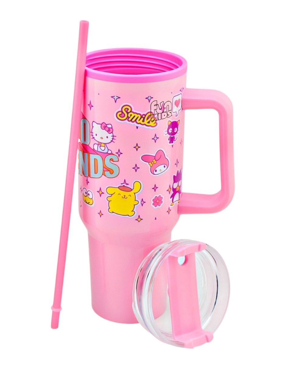Termo de acero inoxidable Hello Kitty con tapa rosca 2