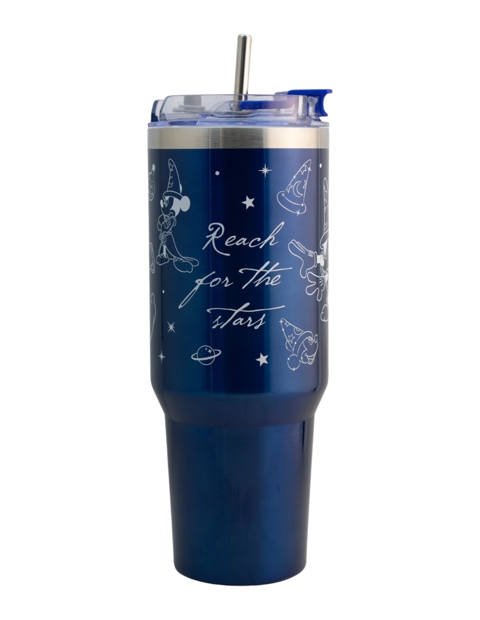 Termo de acero inoxidable Mickey con tapa rosca 6