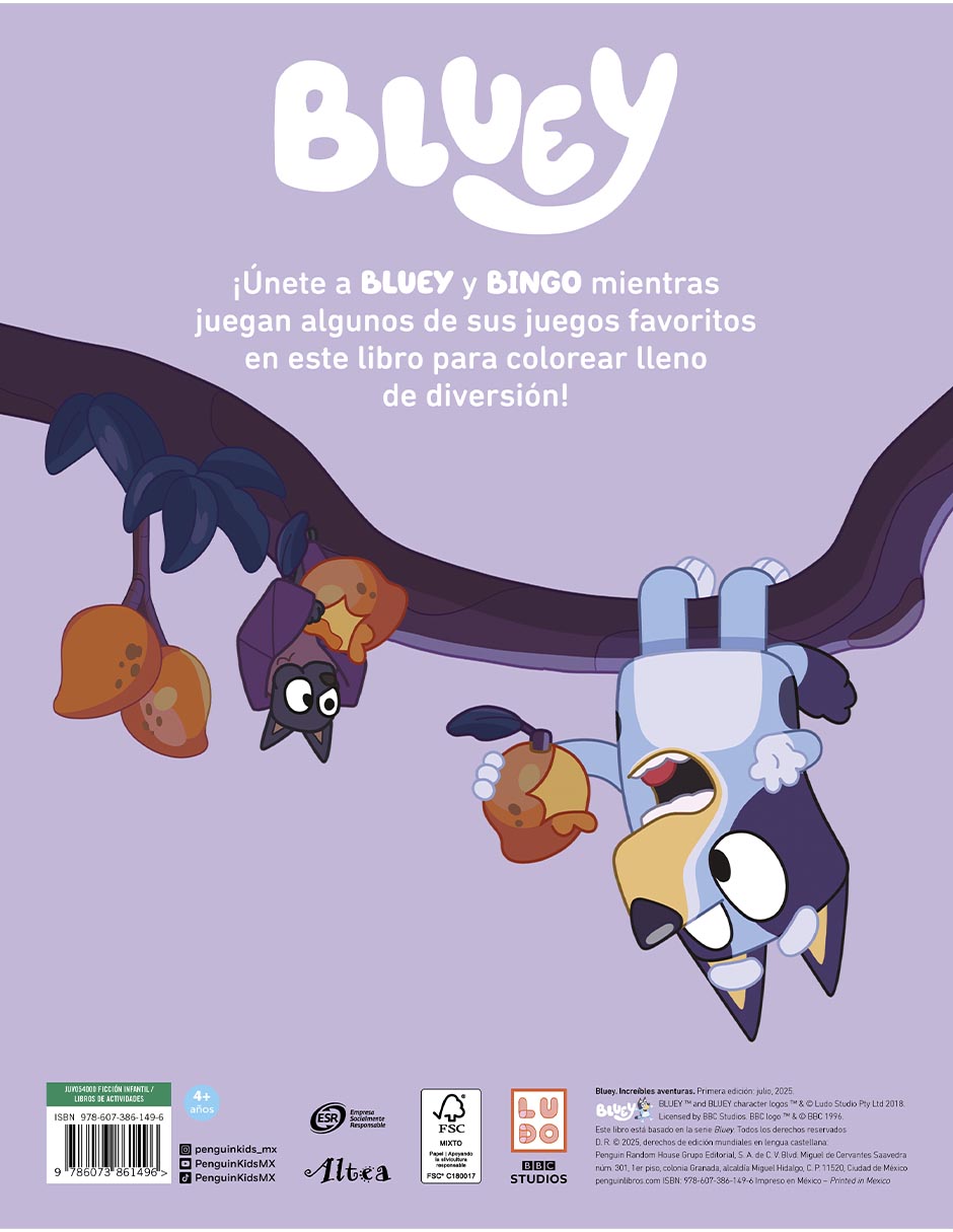 Libro Bluey Increibles aventuras de Ladybird Books 2