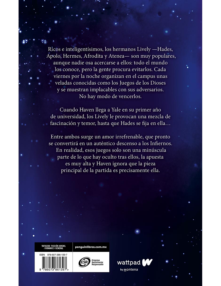 Libro Juego de Dioses Descenso a los infiernos de Hazel Riley