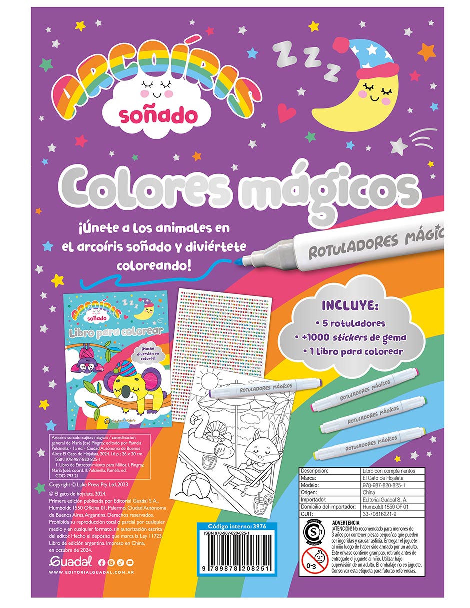 Libro Arcoíris soñado-cajitas mágicas de El Gato de Hojalata