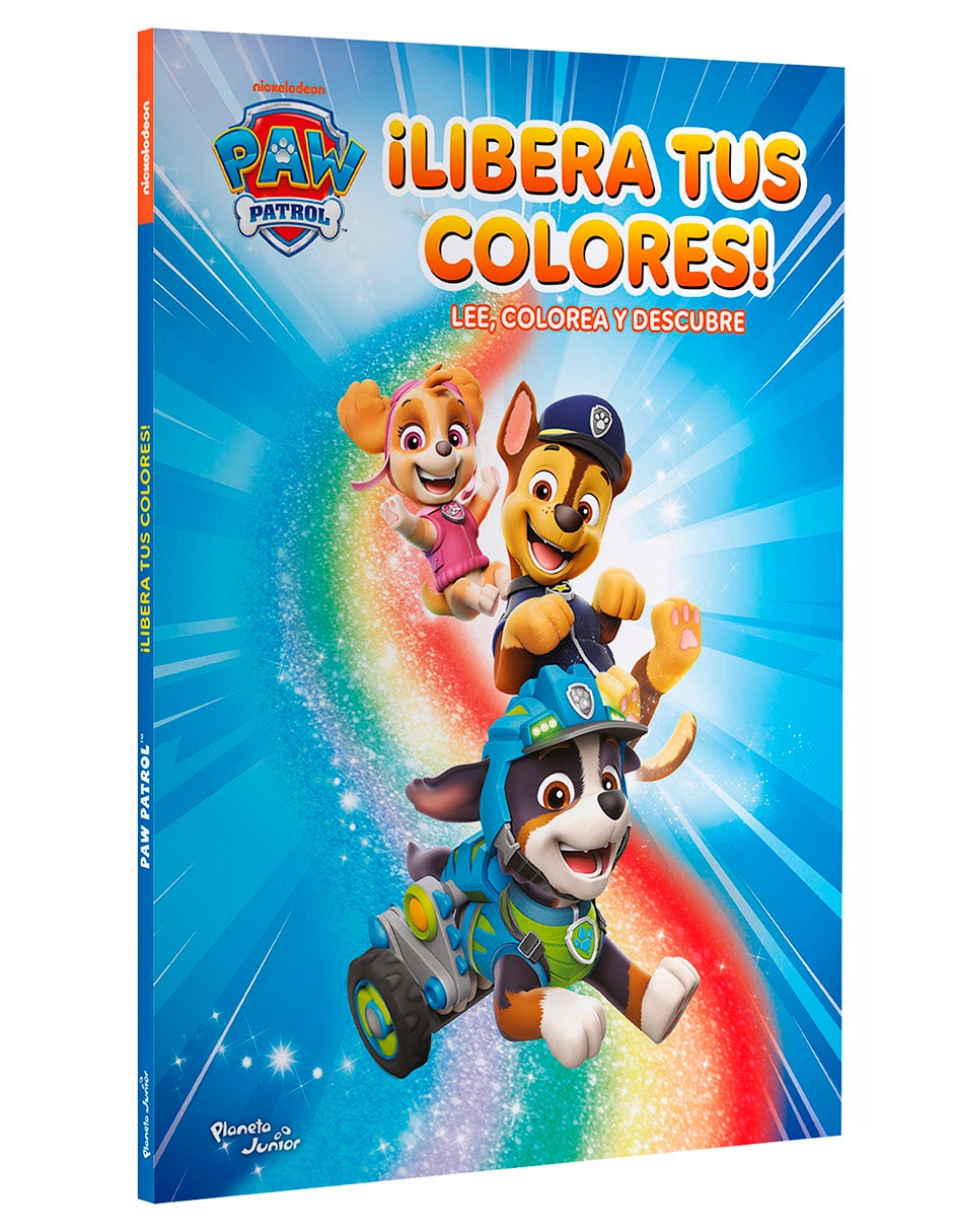 Libro Paw Patrol Libera tus Colores de Nickelodeon