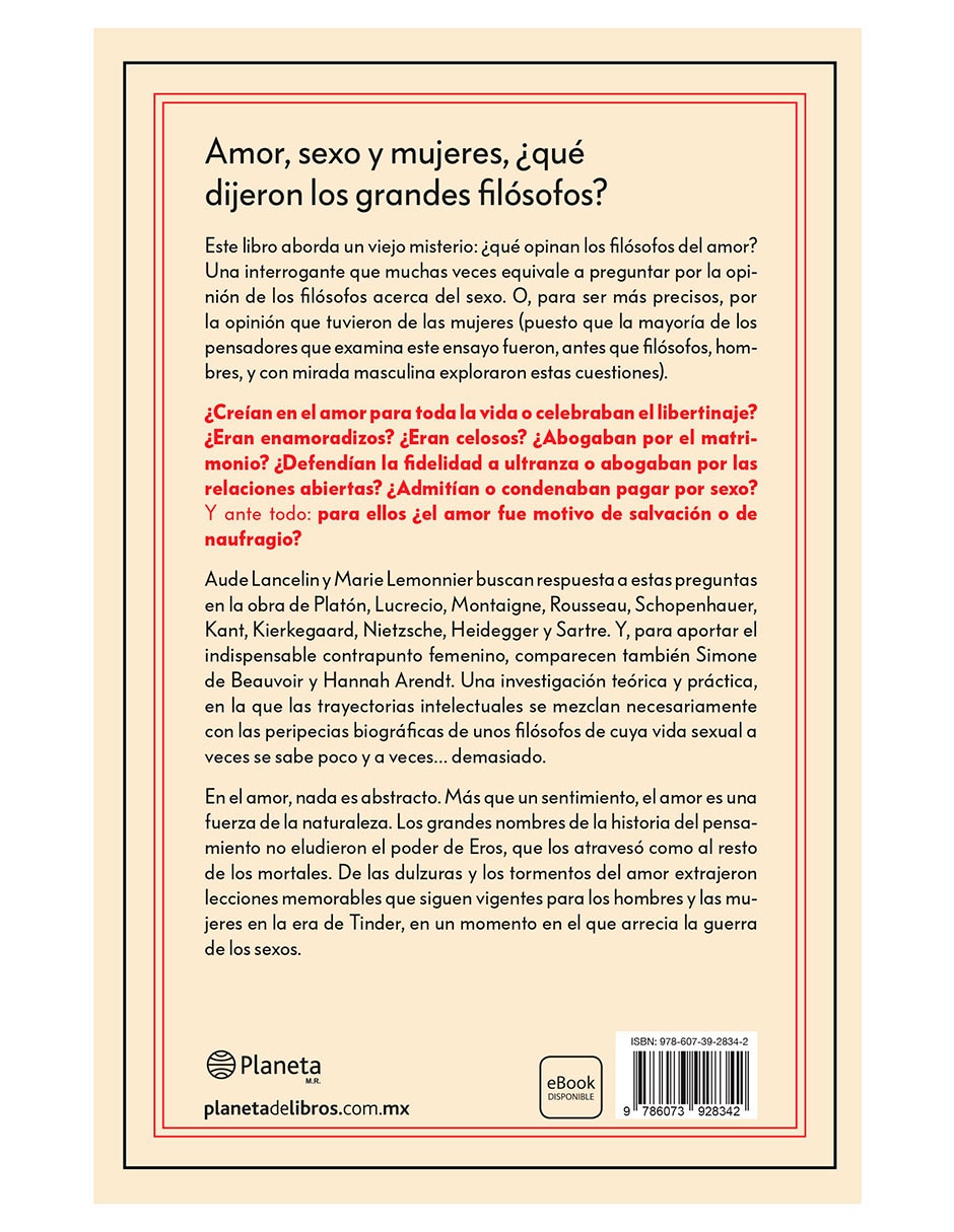 Libro Los Filósofos y el Amor de Marie Lemonnier 3