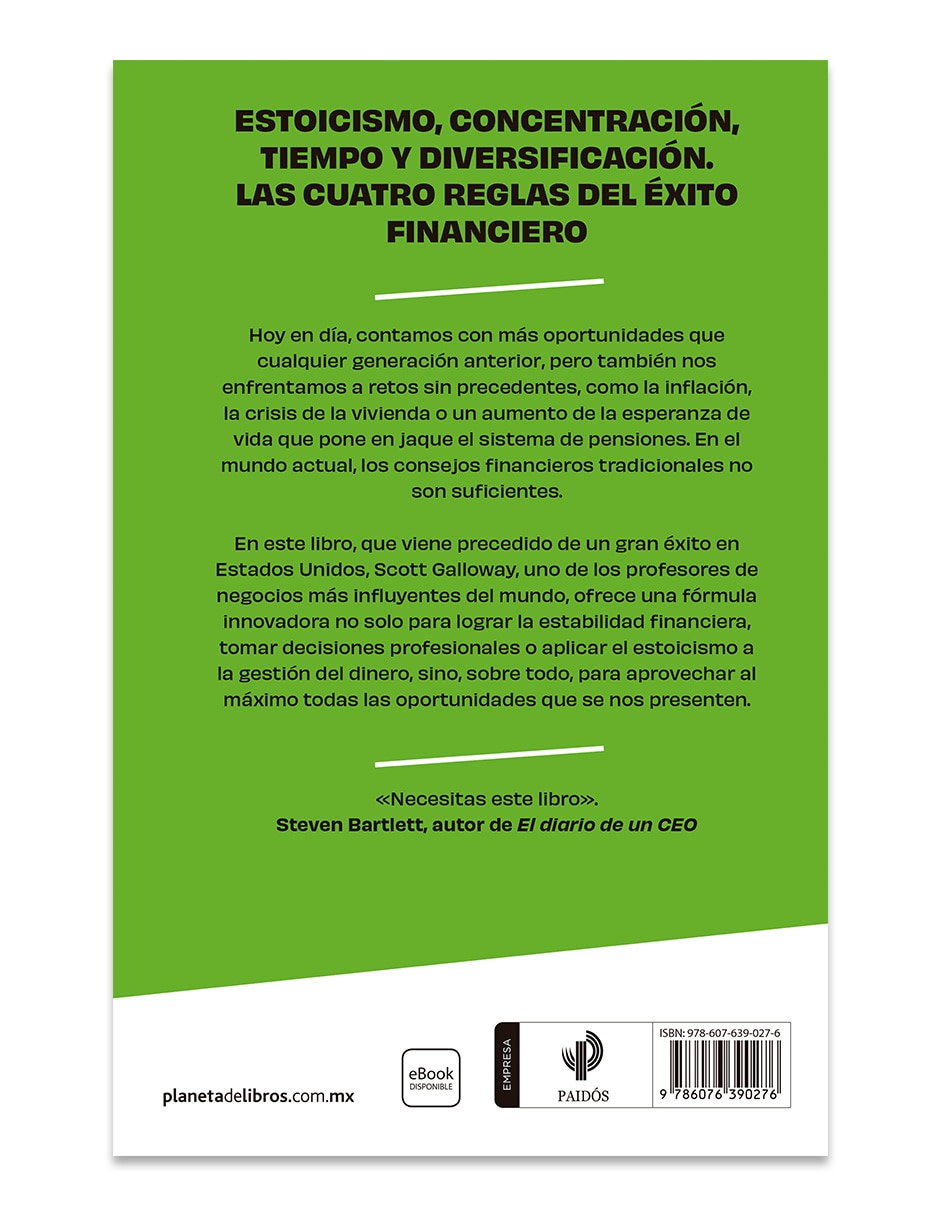 Libro El álgebra de la riqueza de Scott Galloway