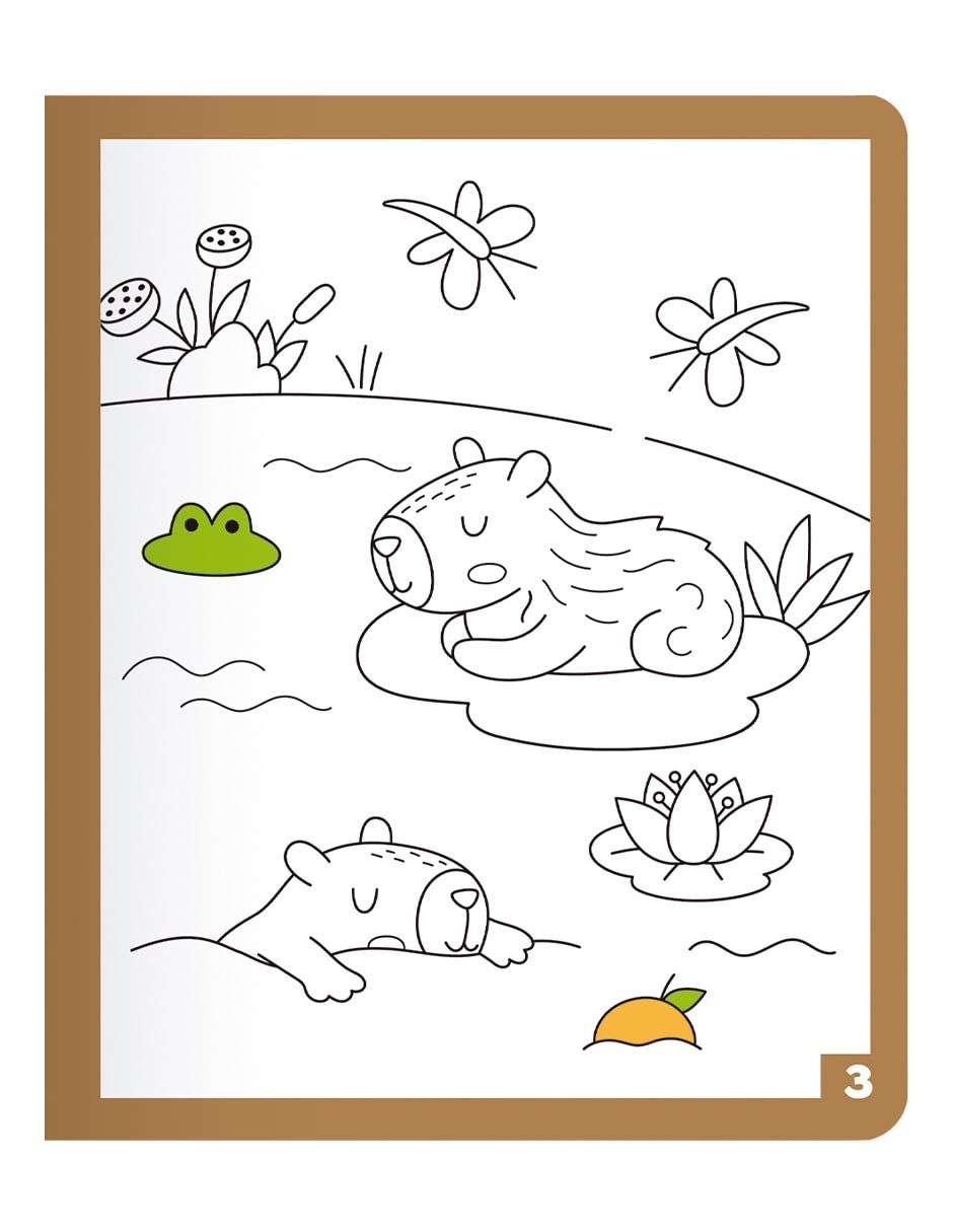 Libro Mágico para colorear Capibaras de Libro Mágico para colorear Capibaras de