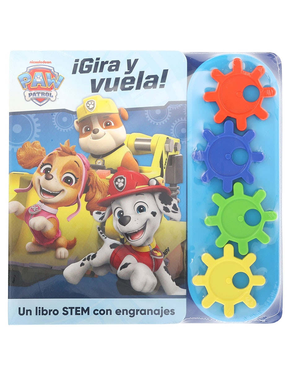 Libro Paw Patrol gira y vuela con engranajes de Pi Kids Libro Paw Patrol gira y vuela con engranajes de Pi Kids
