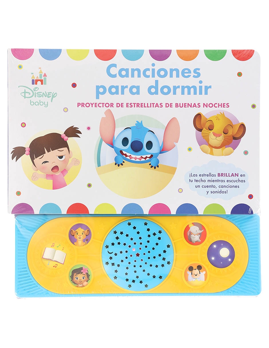 Libro Canciones para dormir proyector de estrellitas de buenas noches de Pi Kids