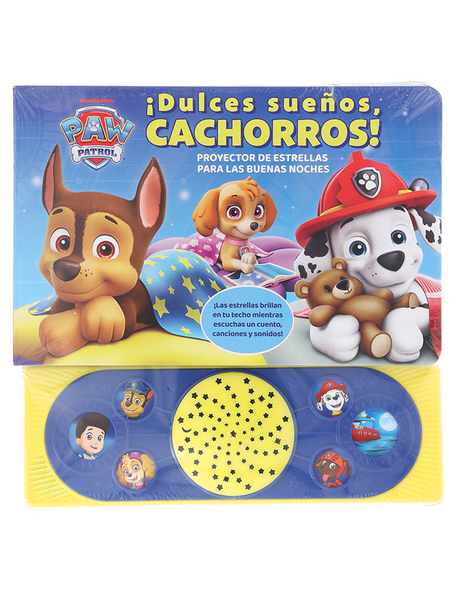 Libro Dulces sueños cachorros proyector de estrellitas de Pi Kids 1
