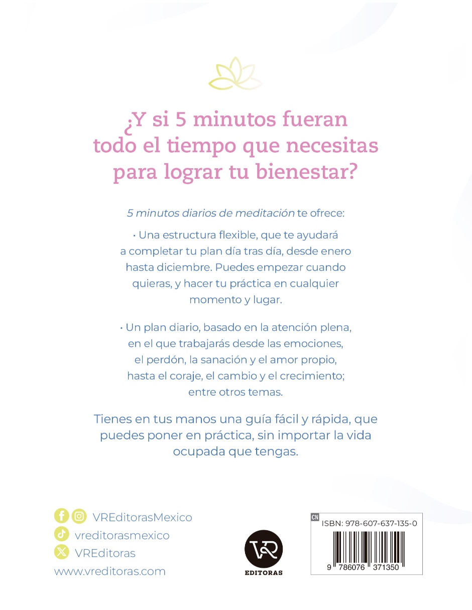 Libro 5 Minutos Diarios de Meditación de Sah D’Simone 3