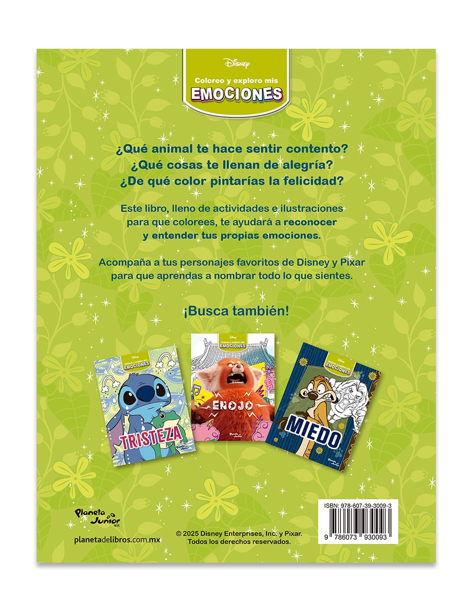 Libro Coloreo Y Exploro Mis Emociones Alegria de DISNEY 2