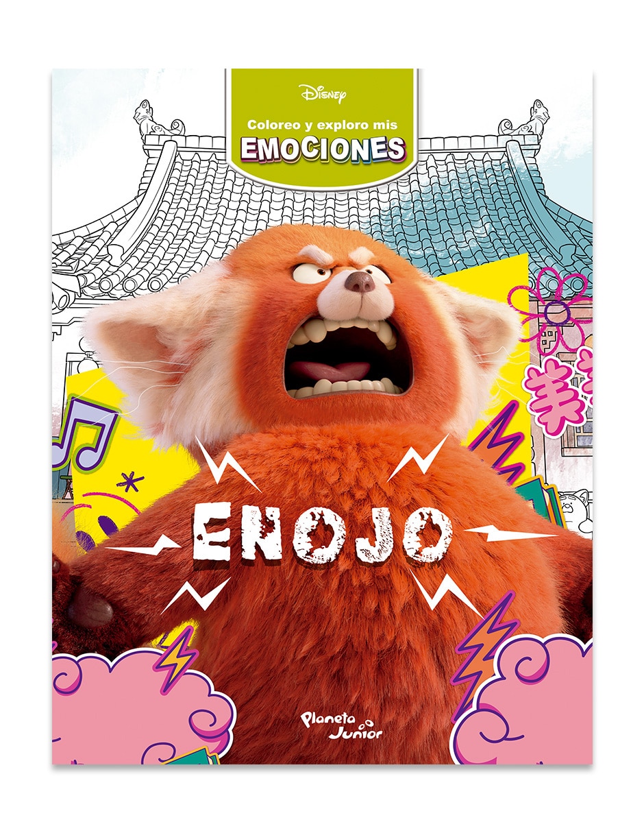 Libro Coloreo y Exploro mis Emociones Enojo de Disney