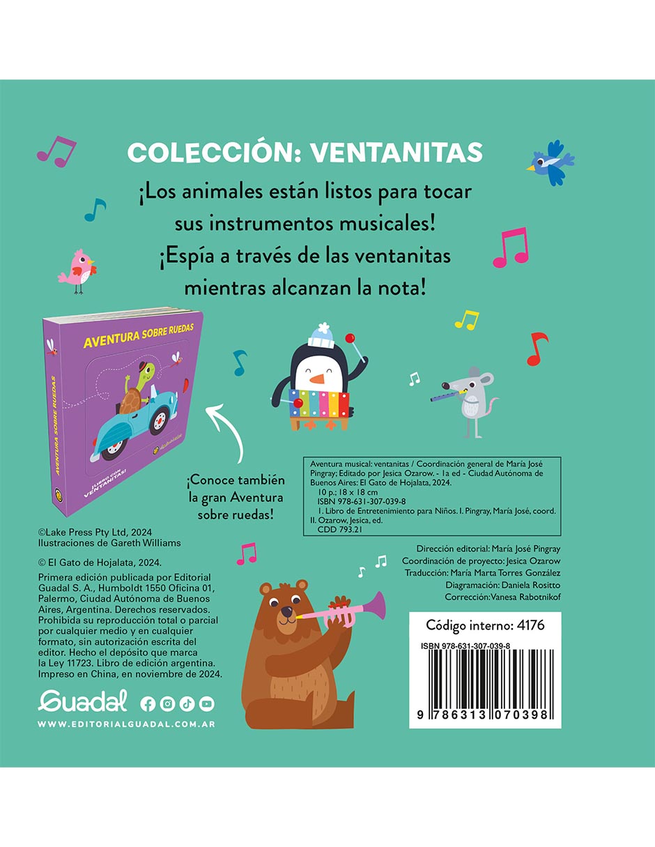 Libro Ventanitas-Aventura Musical de 2