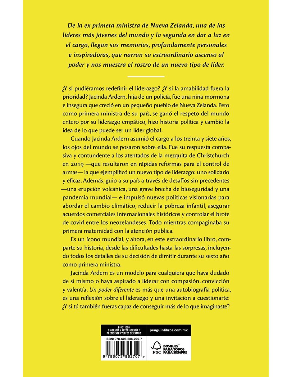 Libro Un Poder Diferente de JACINDA ARDEN 2
