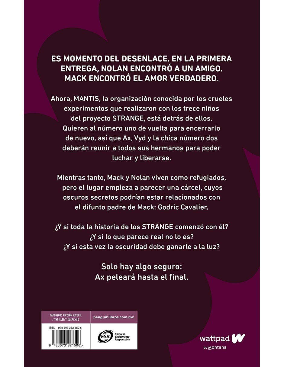 Libro Strange 2 de ALEX MIREZ 2