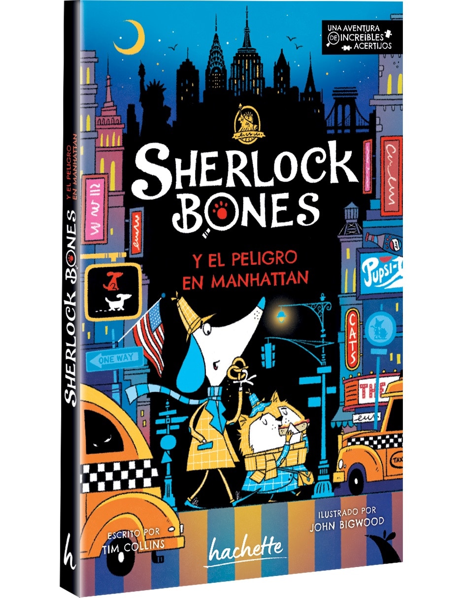 Libro Sherlock Bones y el peligro en Manhattan de Collins, Tim 3