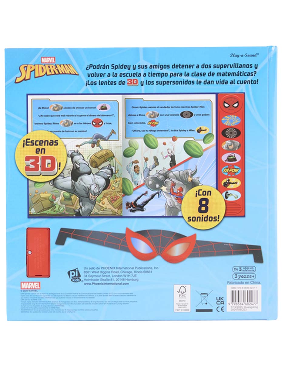 Libro Marvel Spider-Man un rescate veloz de Pi Kids 1