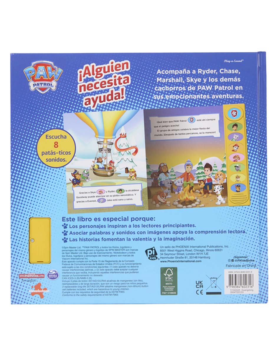 Libro Paw Patrol ¡Alguien necesita ayuda! de Pi Kids