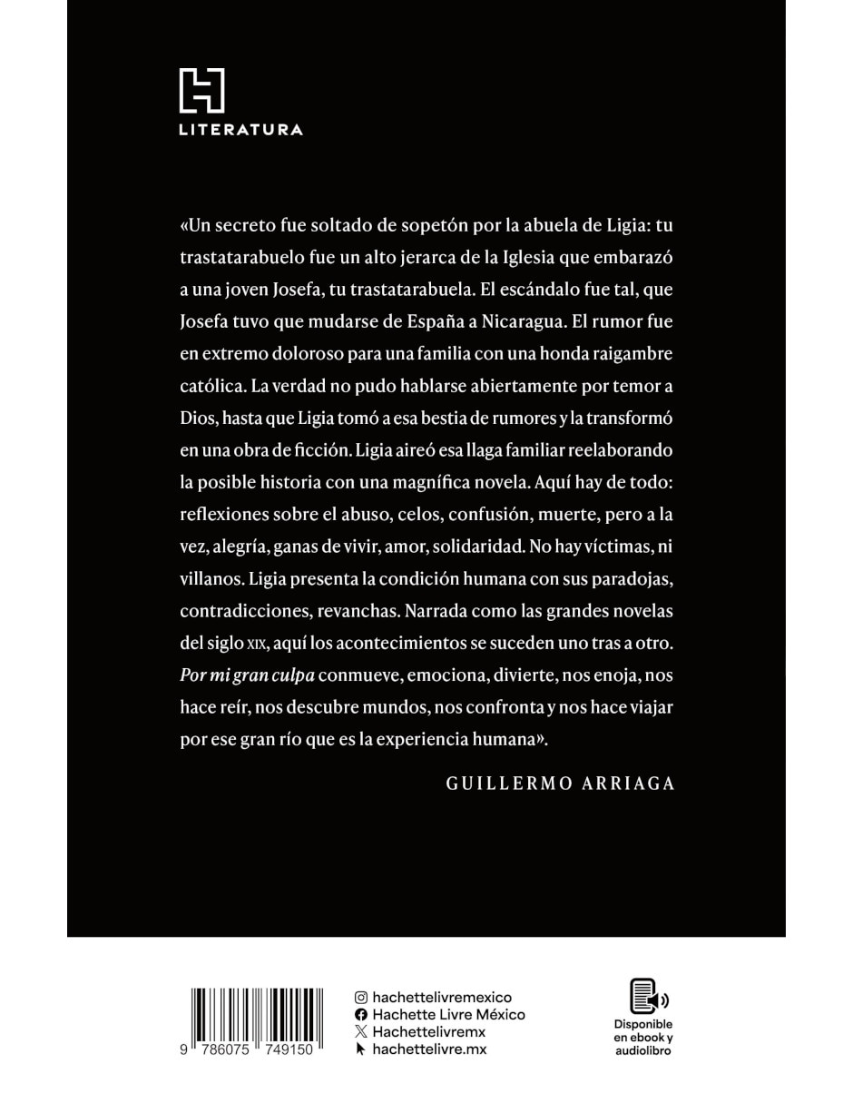 Libro Por Mi Gran Culpa de Ligia Urroz 4