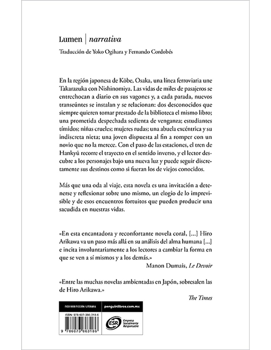 Libro Los Pasajeros Del Tren De Hankyu de Hiro Arikawa