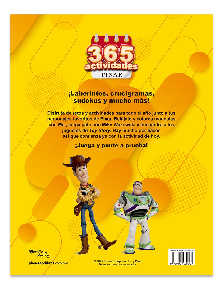 Libro 365 Actividades Pixar de Disney Libro 365 Actividades Pixar de Disney