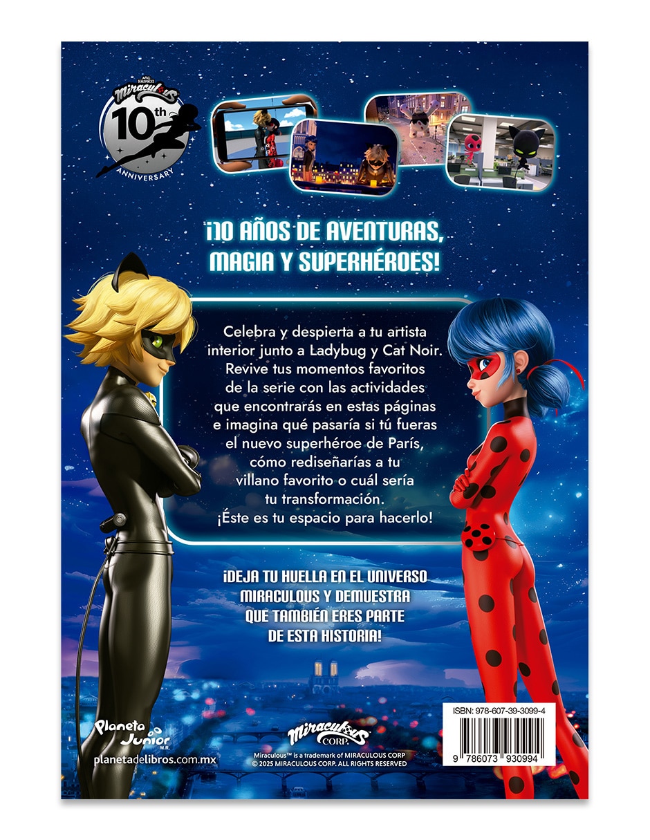 Libro Ladybug Libro de Arte 10 Años de Miraculous Libro Ladybug Libro de Arte 10 Años de Miraculous