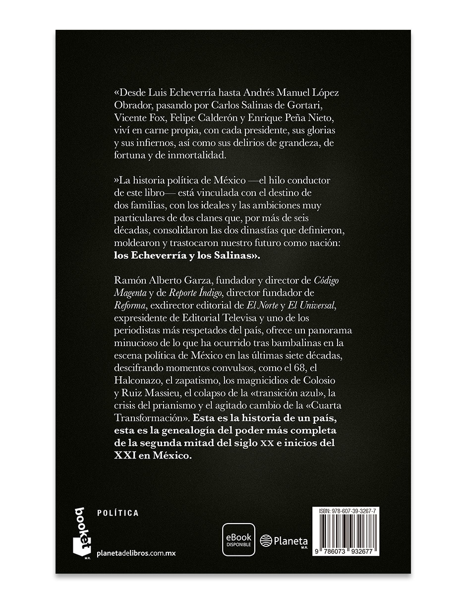 Libro Dinastias Dos Familias Una Nación de Ramon Alberto Garza