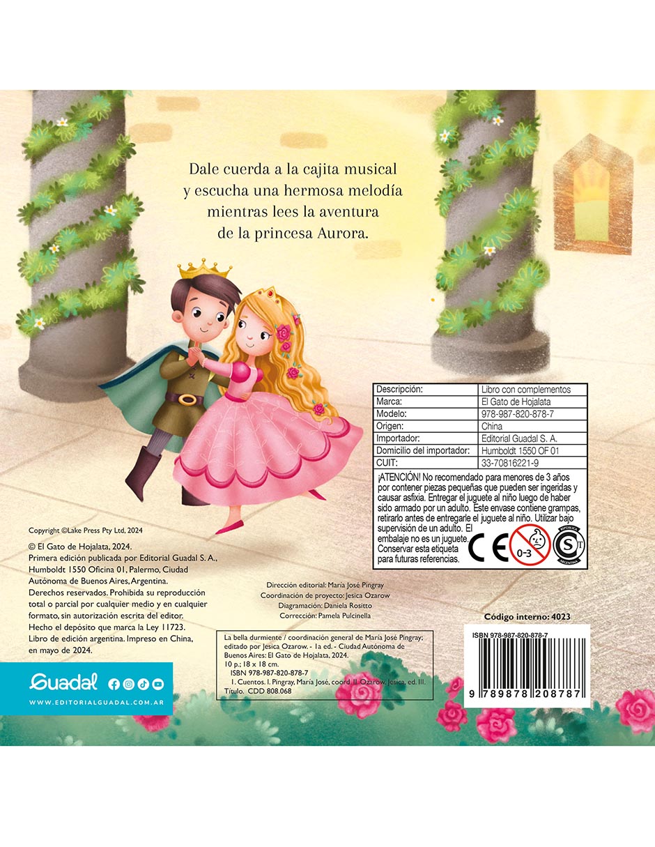 Libro La Bella Durmiente: Cajita Musical de Guadal 3