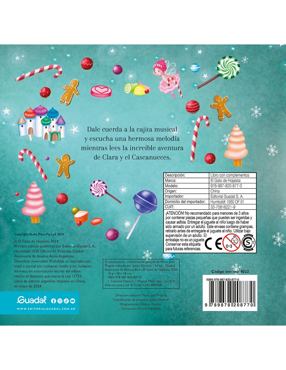 Libro Cascanueces: Cajita Musical de Guadal 3