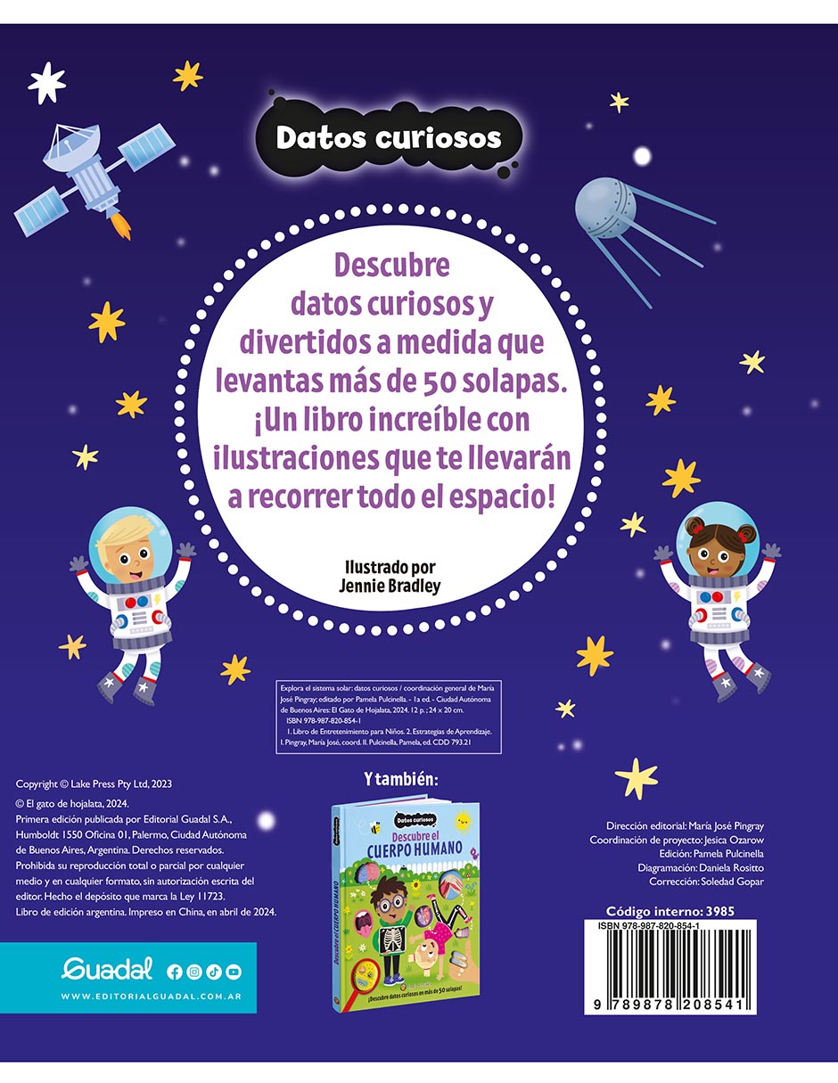 Libro Datos Curiosos Explora El Sistema Solar de El Gato de Hojalata