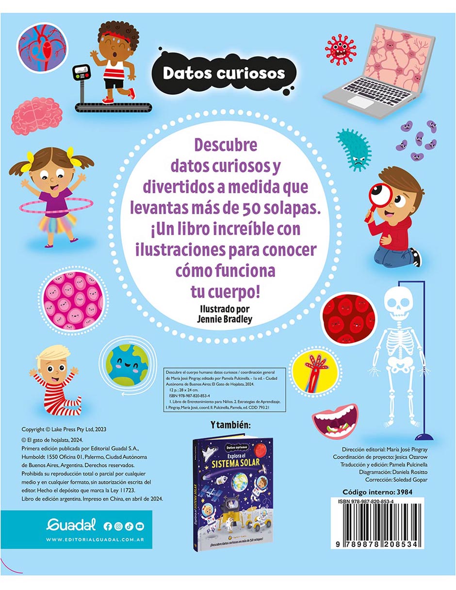 Libro Datos Curiosos Descubre El Cuerpo Humano de El Gato de Hojalata