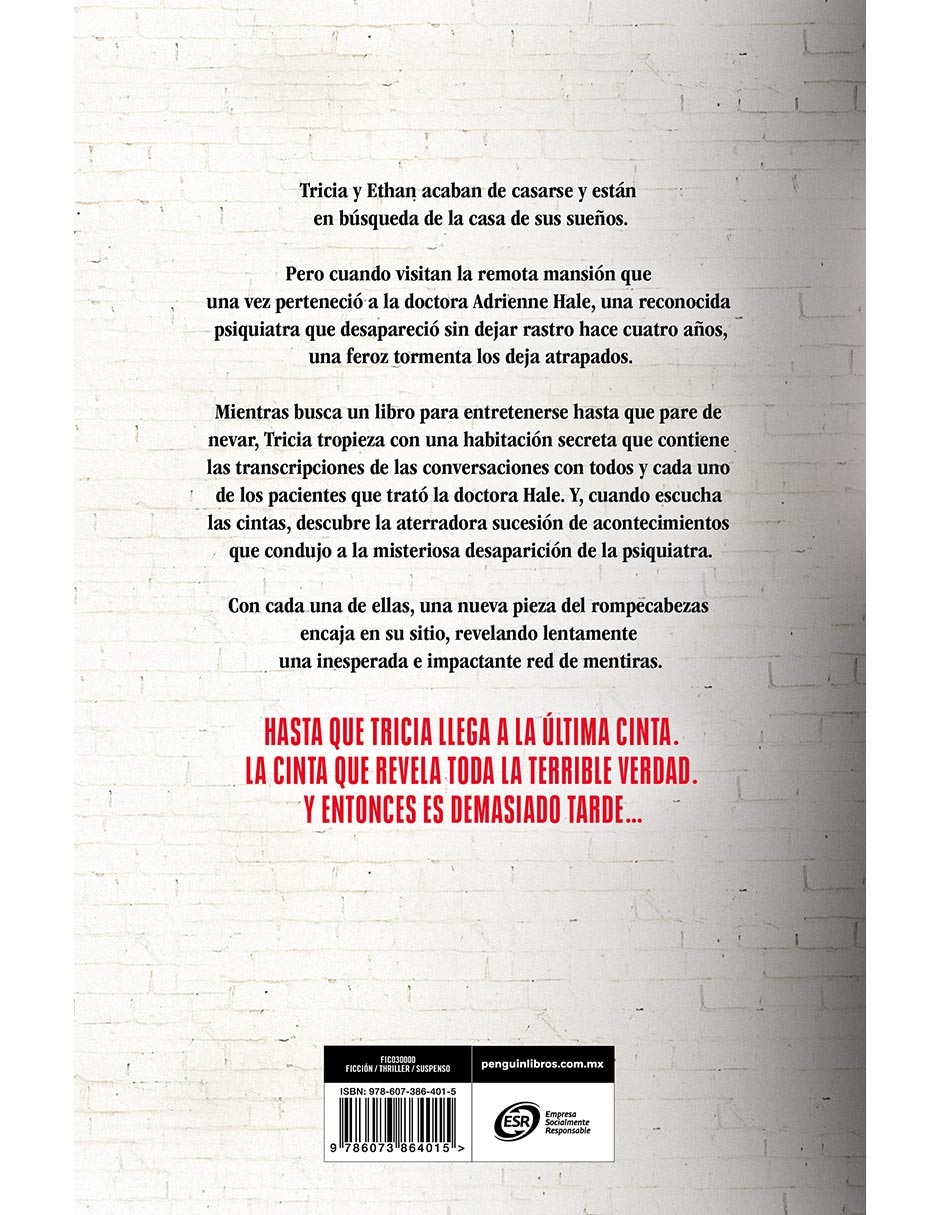 Libro Nunca Mientas de Freida Mcfadden