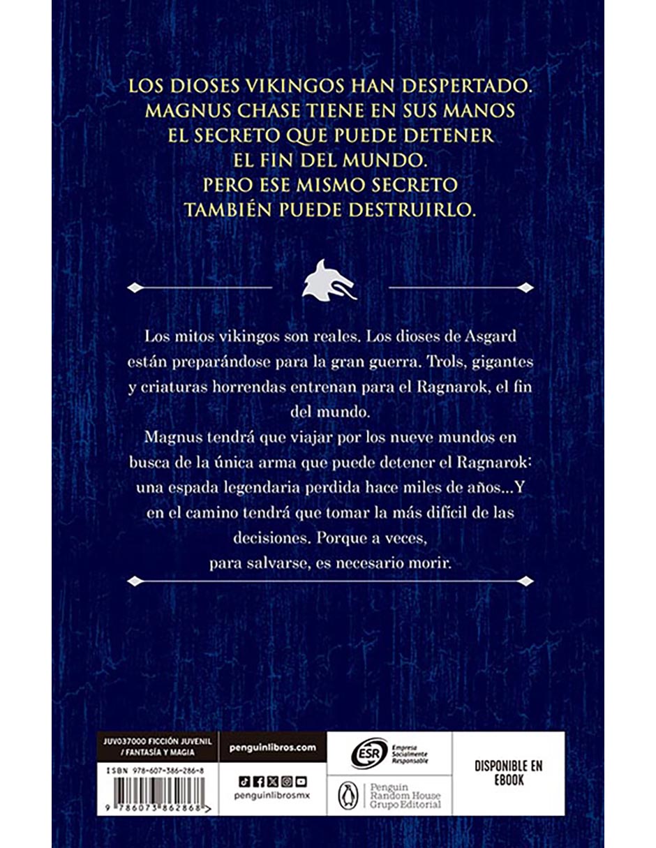 Libro La Espada Del Tiempo de Rick Riordan