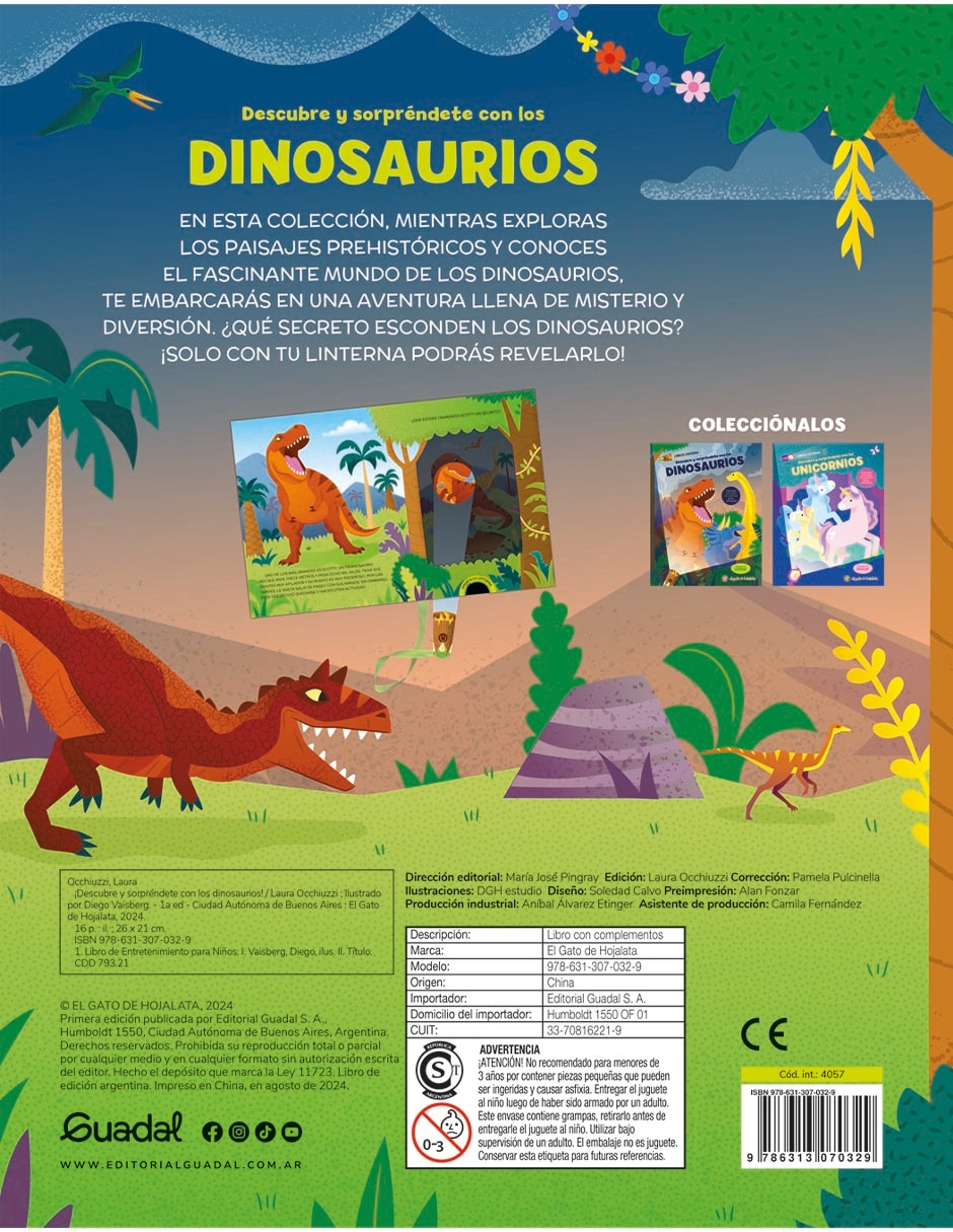 Libro Dinosaurios (Libros Linterna) de EDITORIAL GUADAL 2